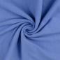 Preview: 30 cm Reststück Bündchenstoff Feinripp Uni Blau